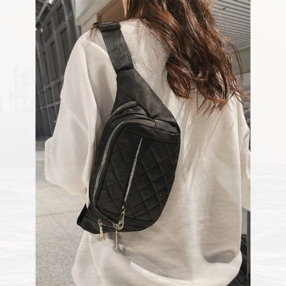New Quilted Pocket Front Waist Bag 136 - Picture 4 of 4